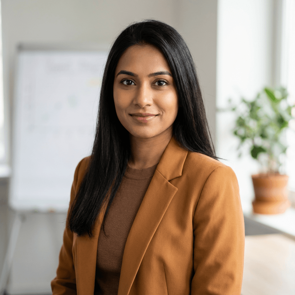 Female marketing manager at a product launch party