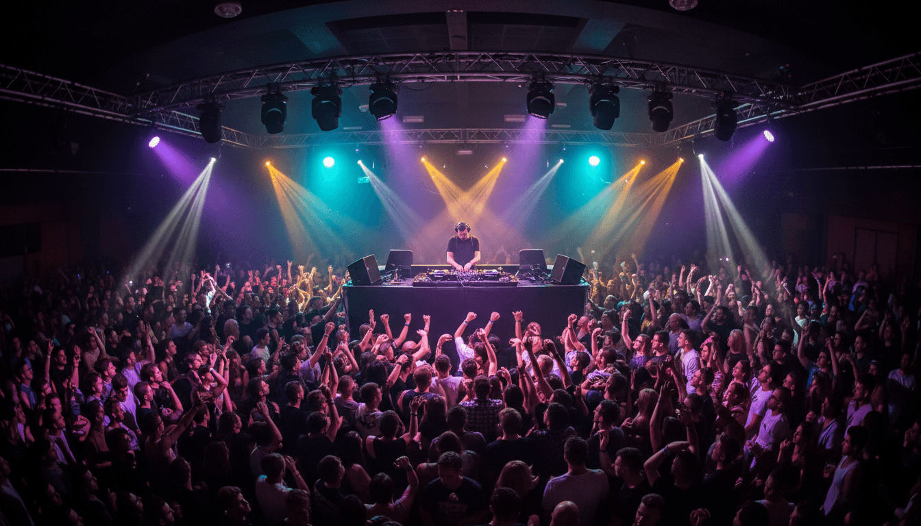 Professional DJ performing at a private birthday party
